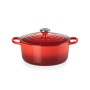 Cast iron pot round Ø26cm / 5,3L red