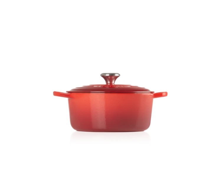 Cast iron pot round Ø26cm / 5,3L red