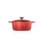 Cast iron pot round Ø26cm / 5,3L red