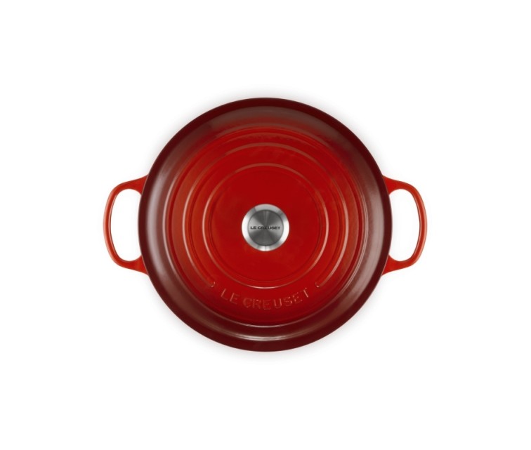 Malmpott ümmargune Ø34cm / 12L punane