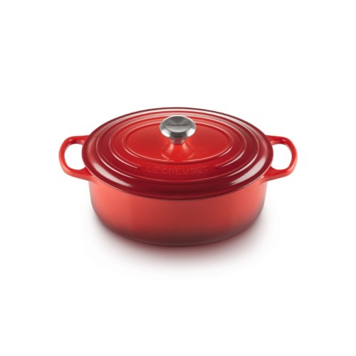 Le Creuset Čuguna katls ovāls 27cm / 4,1L sarkans  Le Creuset Čuguna katls ovāls 27cm / 4,1L sarkans