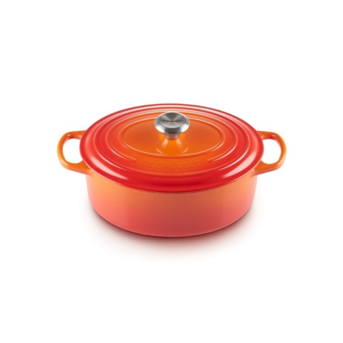 Le Creuset Čuguna katls ovāls 27cm / 4,1L oranžs Le Creuset Čuguna katls ovāls 27cm / 4,1L oranžs