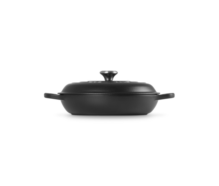 Cast iron shallow pot 30cm / 3,5L mat black