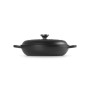 Cast iron shallow pot 30cm / 3,5L mat black