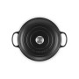 Cast iron shallow pot 30cm / 3,5L mat black