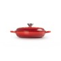 Cast iron shallow pot 30cm / 3,5L red