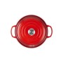 Cast iron shallow pot 30cm / 3,5L red
