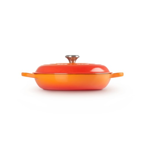 Le Creuset Čuguna katls sekls 30cm / 3,5L oranžs  Le Creuset Čuguna katls sekls 30cm / 3,5L oranžs