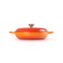 Cast iron shallow pot 30cm / 3,5L orange