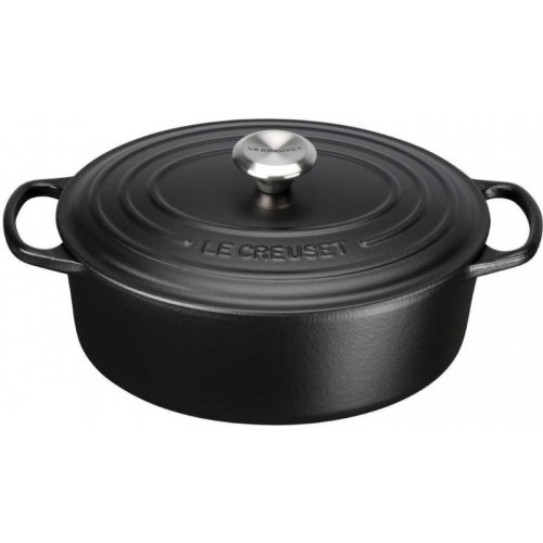 Le Creuset Čuguna katls ovāls 31cm / 6,3L matēts melns  Le Creuset Čuguna katls ovāls 31cm / 6,3L matēts melns