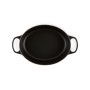 Cast iron pot oval 31cm / 6,3L mat black