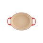 Cast iron pot oval 31cm / 6,3L red