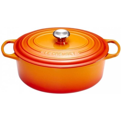 Le Creuset Čuguna katls ovāls 31cm / 6,3L oranžs  Le Creuset Čuguna katls ovāls 31cm / 6,3L oranžs