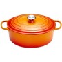 Cast iron pot oval 31cm / 6,3L orange