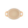 Cast iron pot oval 31cm / 6,3L orange