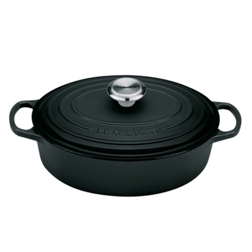 Le Creuset Čuguna katls ovāls Ø27cm / 3,4L matēts melns Le Creuset Čuguna katls ovāls Ø27cm / 3,4L matēts melns