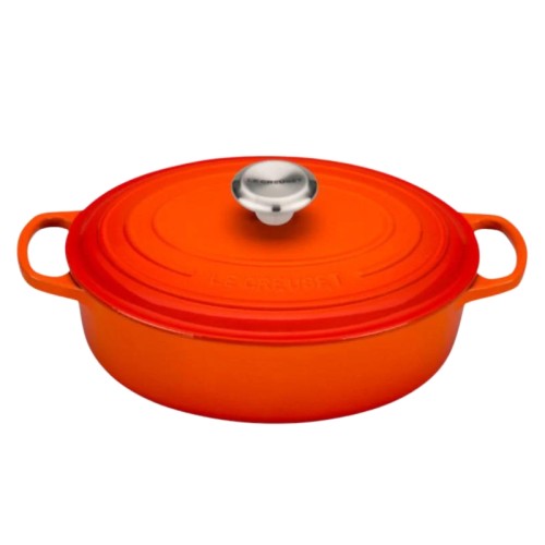 Le Creuset Čuguna katls ovāls Ø27cm / 3,4L oranžs Le Creuset Čuguna katls ovāls Ø27cm / 3,4L oranžs