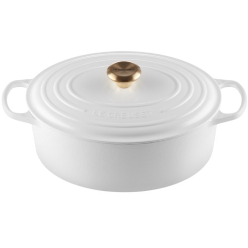 Le Creuset Čuguna katls ovāls 31cm / 6,3L balts Le Creuset Čuguna katls ovāls 31cm / 6,3L balts