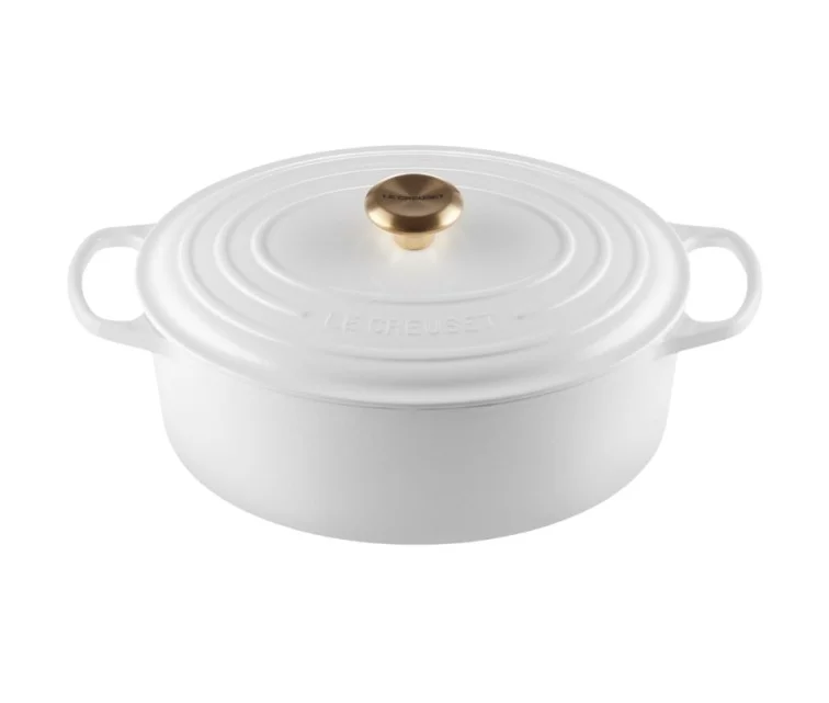 Le Creuset Čuguna katls ovāls 31cm / 6,3L balts Le Creuset Čuguna katls ovāls 31cm / 6,3L balts