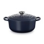 Cast iron pot round Ø20cm / 2,4L grey