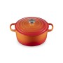 Чугунная кастрюля круглая Ø34 см / 12 л, оранжевая