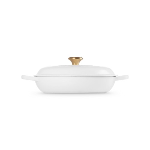 Le Creuset Čuguna katls sekls 30cm / 3,5L balts Le Creuset Čuguna katls sekls 30cm / 3,5L balts