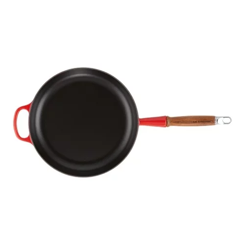 Le Creuset Čuguna panna ar koka rokturi Ø28cm sarkana