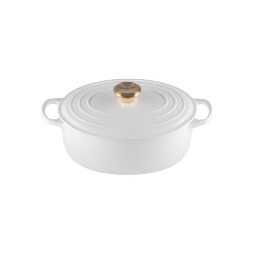 Le Creuset Malmpott ovaalne 27cm / 4,1L valge