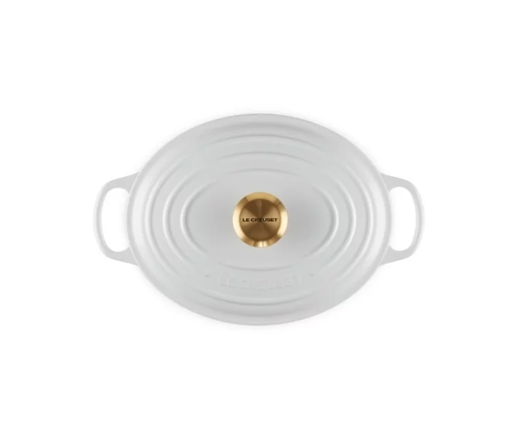 Le Creuset Кастрюля чугунная овальная 27см/4,1л белая Le Creuset Кастрюля чугунная овальная 27см/4,1л белая