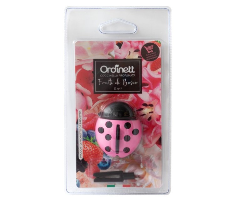 Flavoured shopping trolley coin holder Ladybug assorted