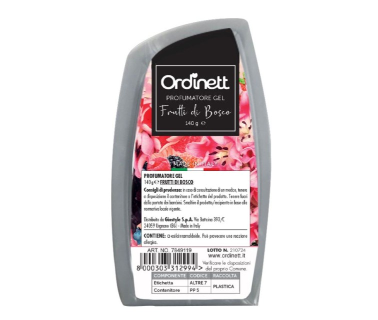 Aromatised air freshener gel 140g assorted