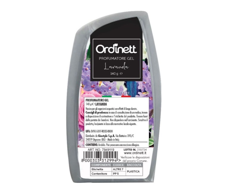 Aromatised air freshener gel 140g assorted