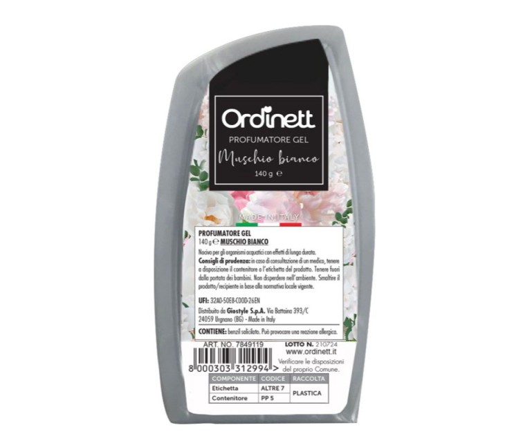 Aromatised air freshener gel 140g assorted