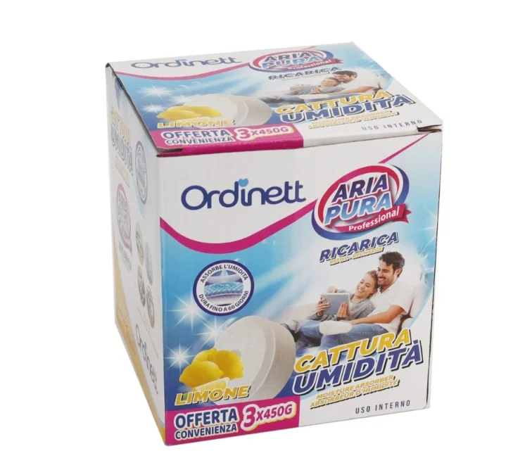 Drėgmę sugeriančios užpildo tabletės 450g x 3 vnt. citrina Drėgmę sugeriančios užpildo tabletės 450g x 3 vnt. citrina