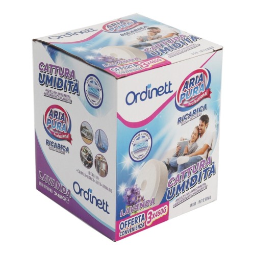 Moisture absorbent refill tablets 450g x 3 pcs. lavender