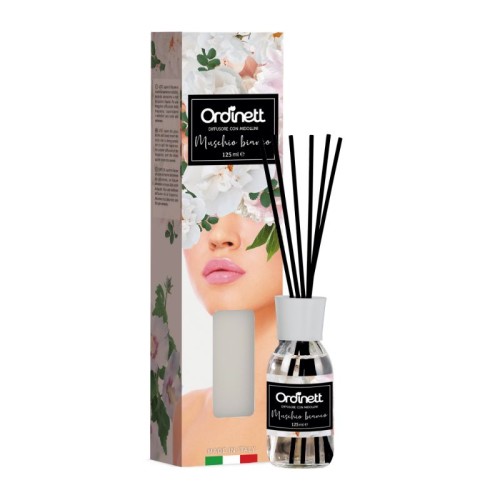 Aromātisko kociņu difuzors 125ml baltais muskuss Aromātisko kociņu difuzors 125ml baltais muskuss