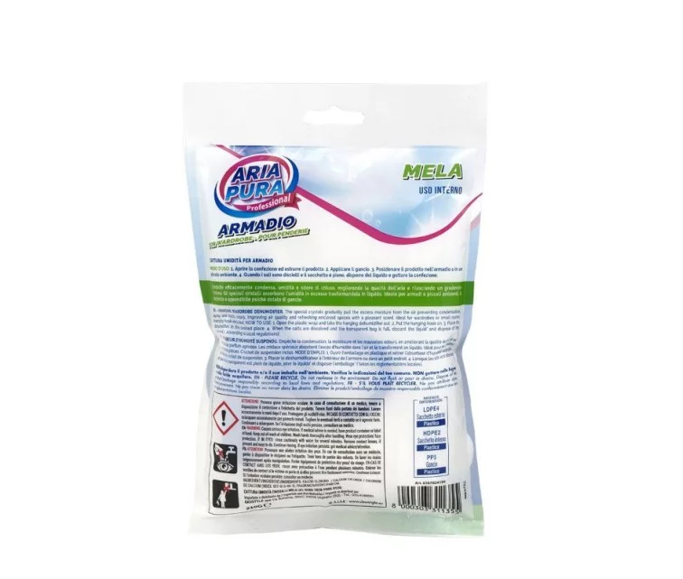 Moisture absorber for wardrobe crystal 210g apple Moisture absorber for wardrobe crystal 210g apple