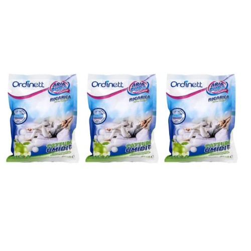 Mitruma absorbētāja papildinājums 3 gab. x 450g ābols  Mitruma absorbētāja papildinājums 3 gab. x 450g ābols