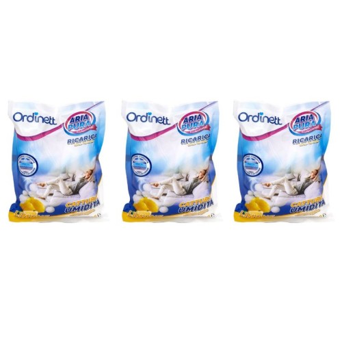 Mitruma absorbētāja papildinājums 3 gab. x 450g citrons Mitruma absorbētāja papildinājums 3 gab. x 450g citrons