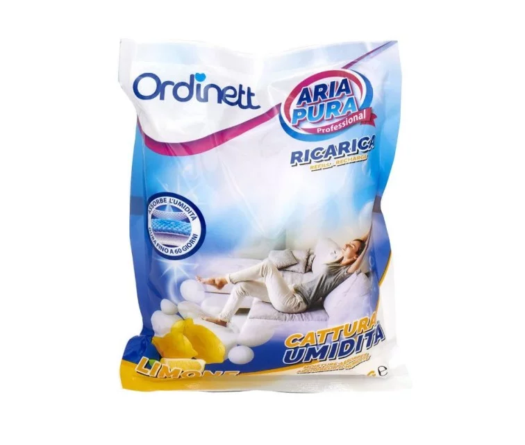Drėgmės sugėriklio pridėjimas 3 vnt. x 450 g citrina Drėgmės sugėriklio pridėjimas 3 vnt. x 450 g citrina