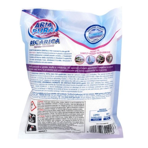 Mitruma absorbētāja papildinājums 3 gab. x 450g lavanda Mitruma absorbētāja papildinājums 3 gab. x 450g lavanda
