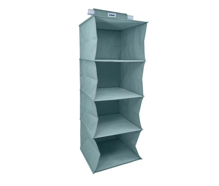 Hanging organizer with 4 shelves 30x30x80cm Mint Hanging organizer with 4 shelves 30x30x80cm Mint