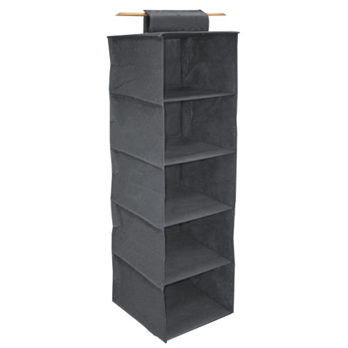 Organizators iekarināms ar 5 plauktiem 30x30x120cm Grey Organizators iekarināms ar 5 plauktiem 30x30x120cm Grey