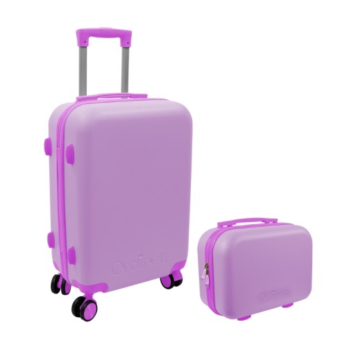 Čemodāna komplekts 2 gab. 43L ( 36x23x56cm) + 15L (24x17x33cm) rozā Čemodāna komplekts 2 gab. 43L ( 36x23x56cm) + 15L (24x17x33cm) rozā
