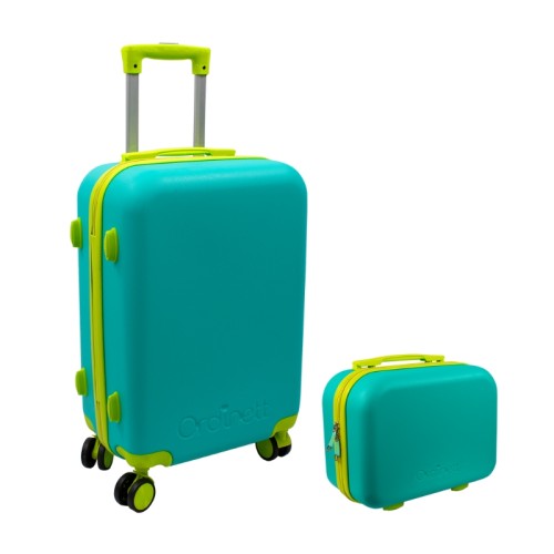 Čemodāna komplekts 2 gab. 43L ( 36x23x56cm) + 15L (24x17x33cm) zaļš Čemodāna komplekts 2 gab. 43L ( 36x23x56cm) + 15L (24x17x33cm) zaļš