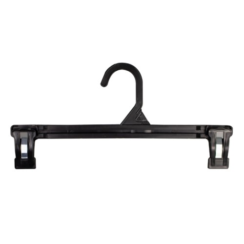 Riidepuud klambritega 2 tk, plastist, Noir, 30x1,75x14,5cm, must