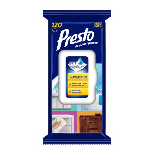 Mitrās salvetes universālas 120 gab.