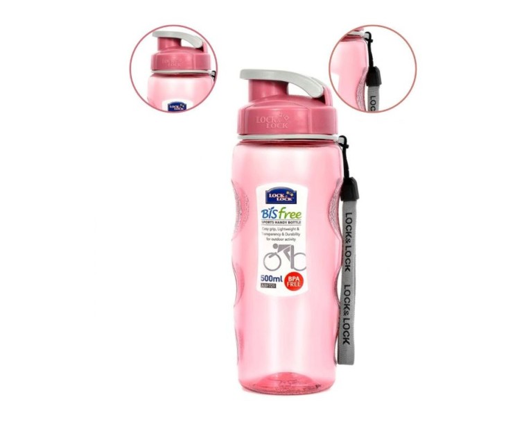 Aqua Sports 500ml bottle pink