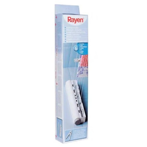Retractable clothesline 22m with 10 pcs. clothes pegs Retractable clothesline 22m with 10 pcs. clothes pegs