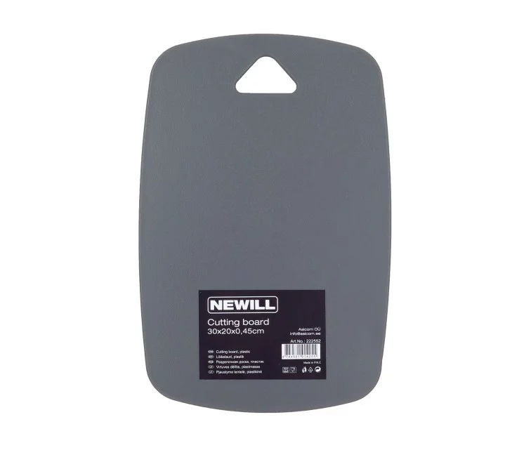 Cutting board plastic 30 x 20 x 0.45 cm dark grey Cutting board plastic 30 x 20 x 0.45 cm dark grey